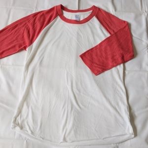 American Apparel baseball tee